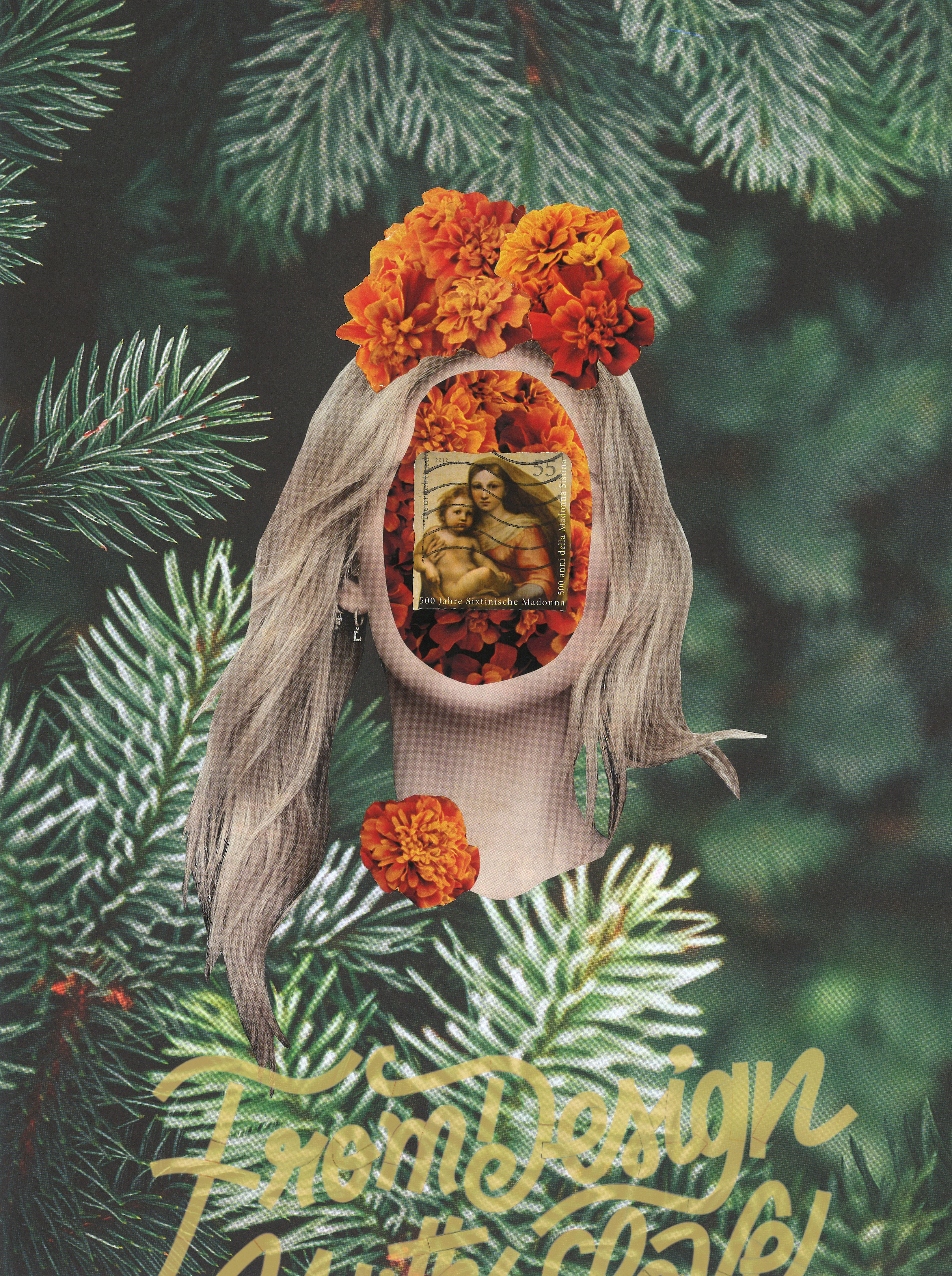 Affiche collage Holy Forest vue 1