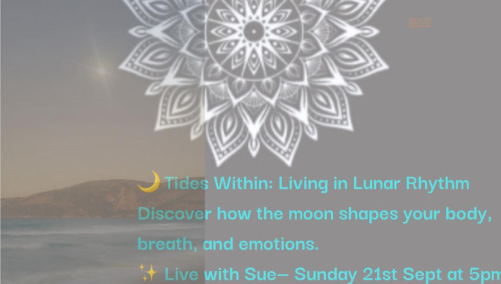 Tides within: Living in Lunar rhythm