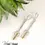 Thumbnail: Fine Silver and Bronze Bar Dangle Earrings