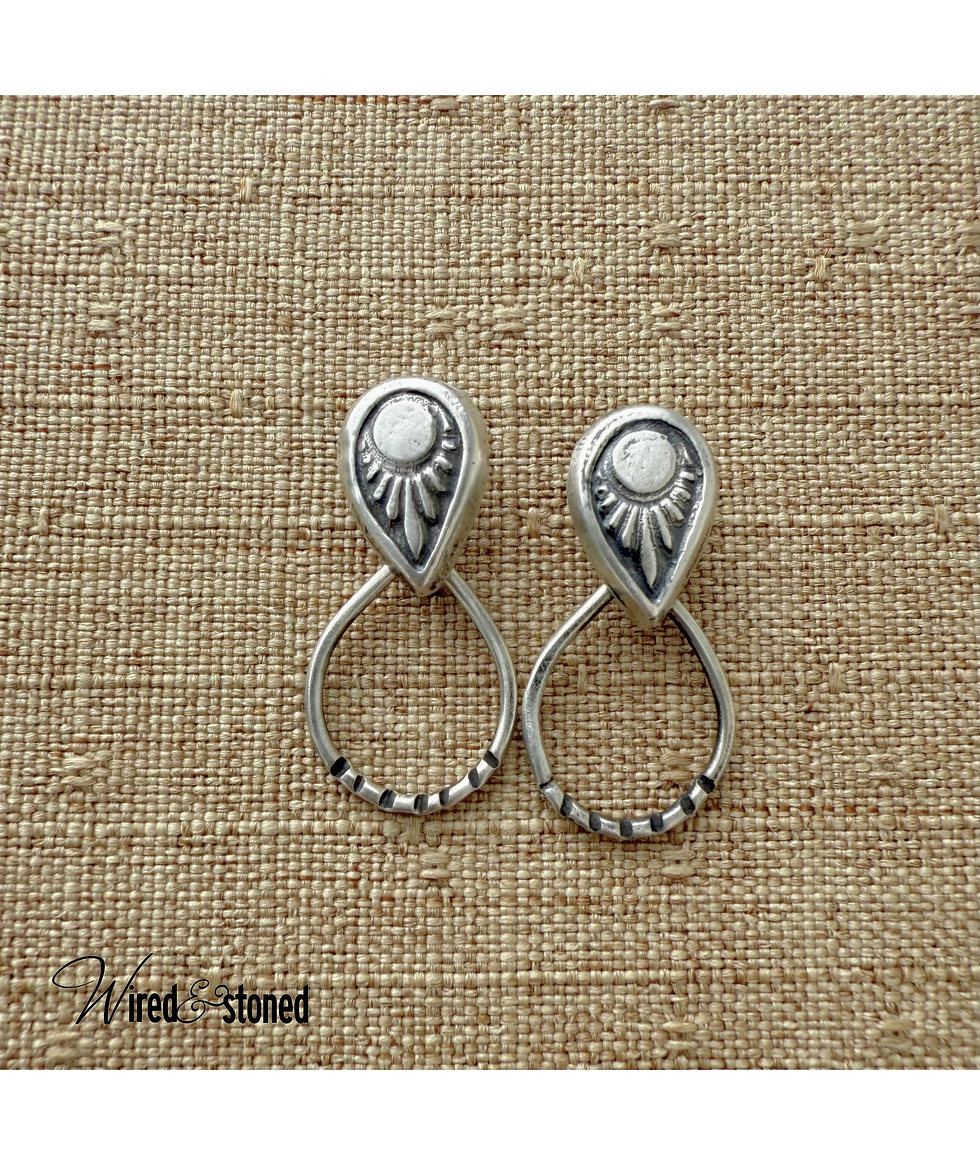 Fine Silver Petite Post & Dangle Earrings