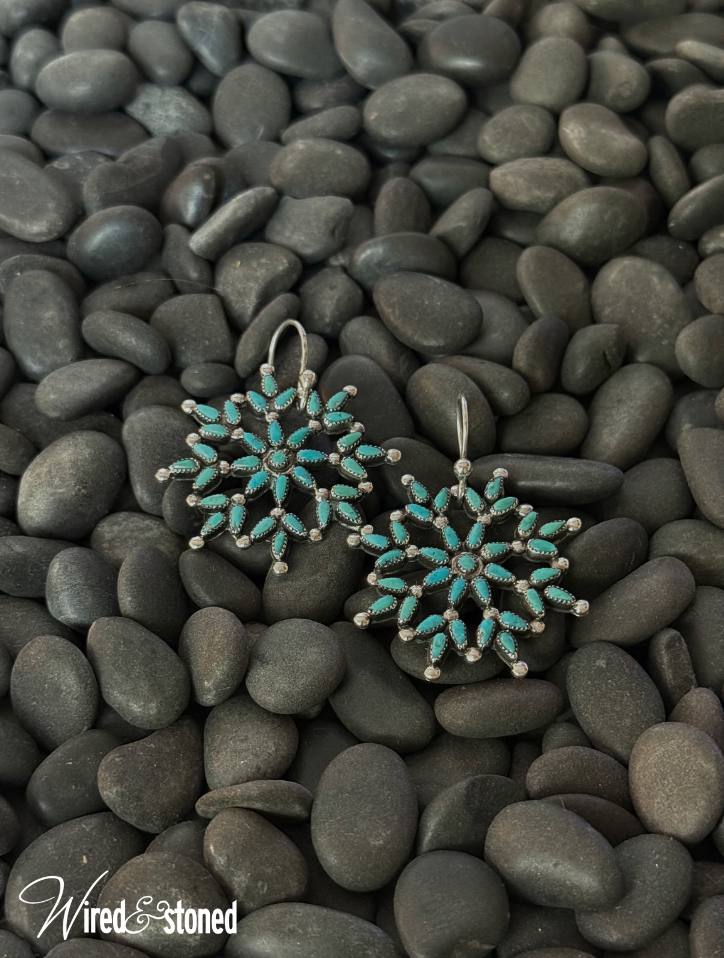Thumbnail: Turquoise Starburst earrings