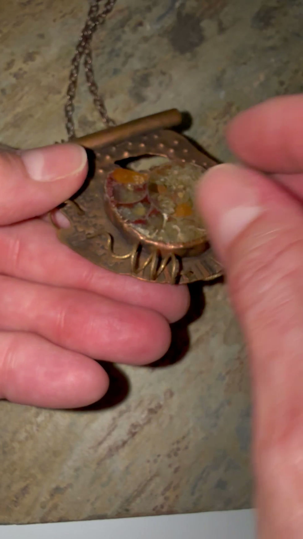 Thumbnail: Ammonite and Copper Necklace