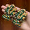 Miniaturbild: Green Aventurine Painted Ganesha