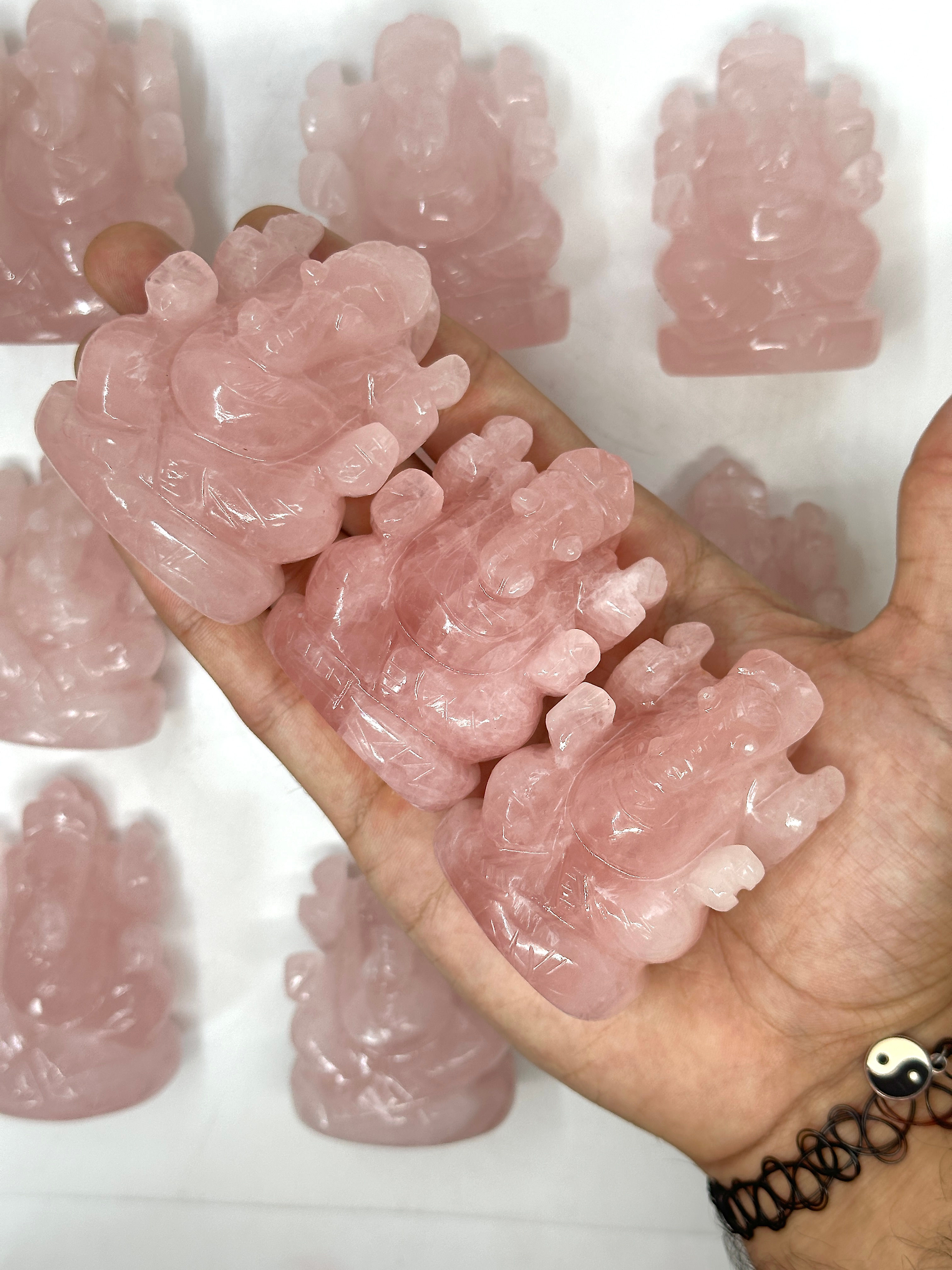 Rose Quartz Ganesha