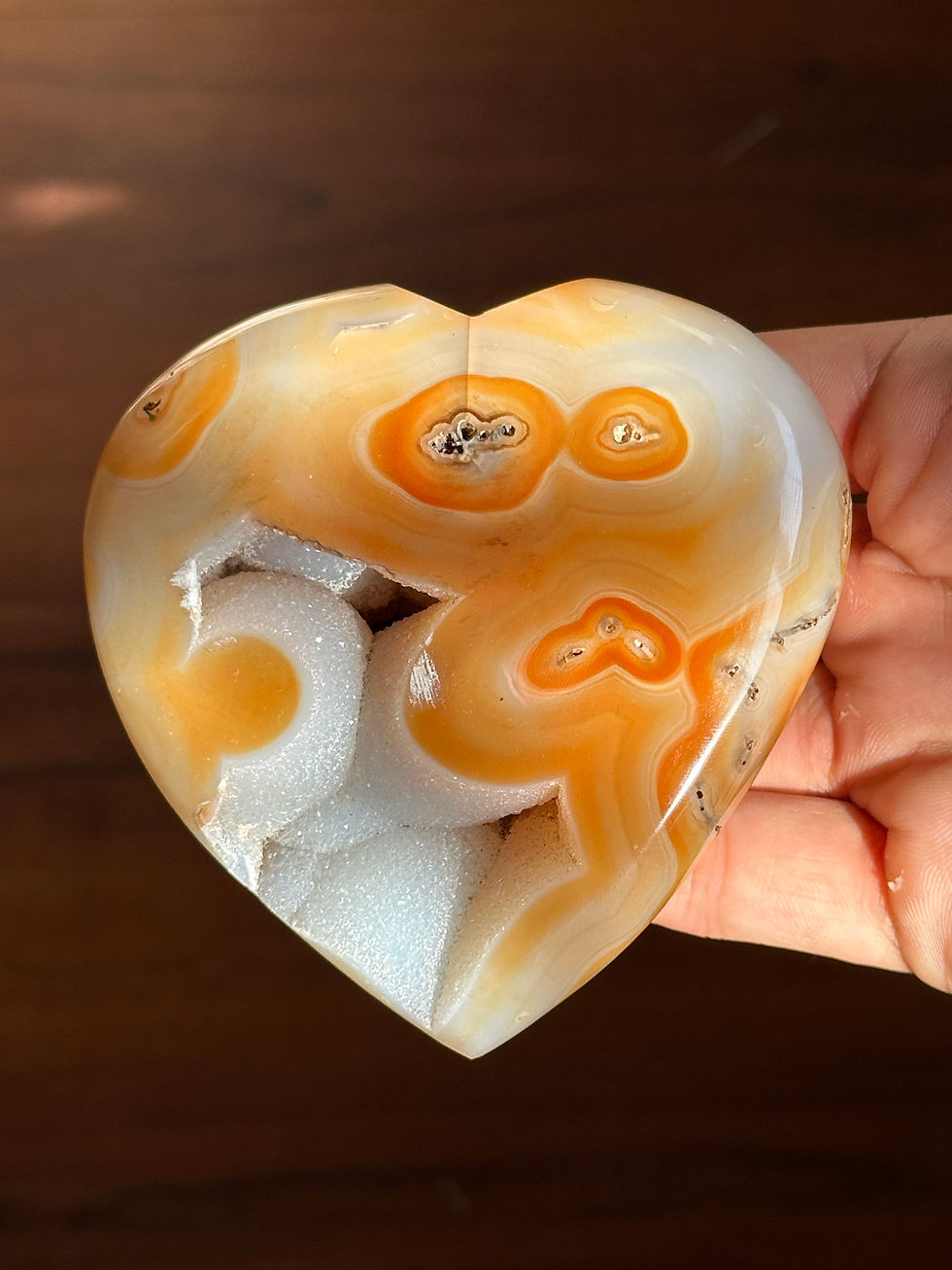 Thumbnail: Druzy Carnelian Hearts