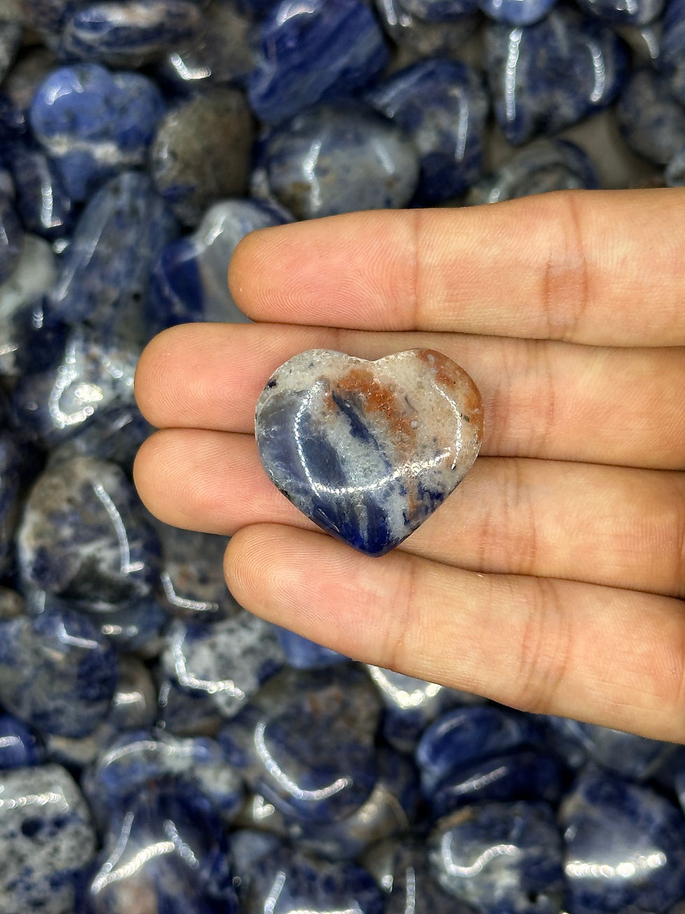 Thumbnail: Mini Sodalite Hearts