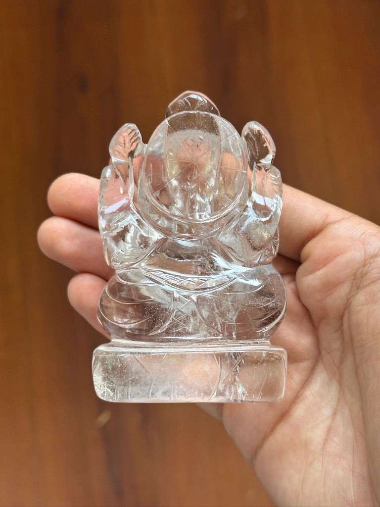サムネイル： Clear Quartz Ganesha