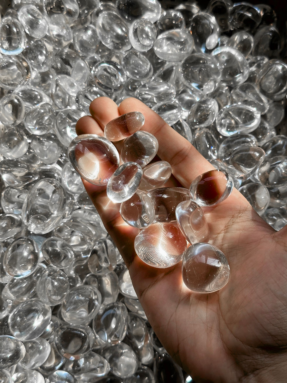 Miniaturbild: AAA Clear Quartz Tumbles