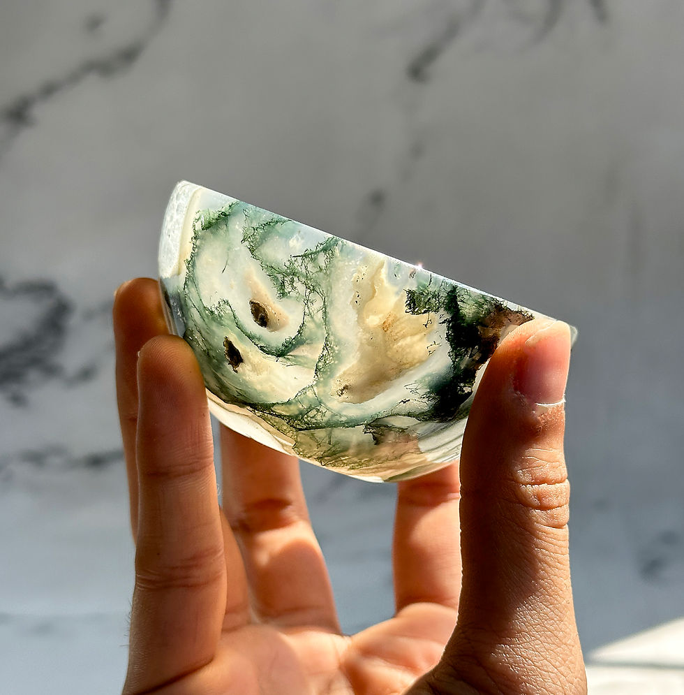 Miniature : Moss Agate Bowl