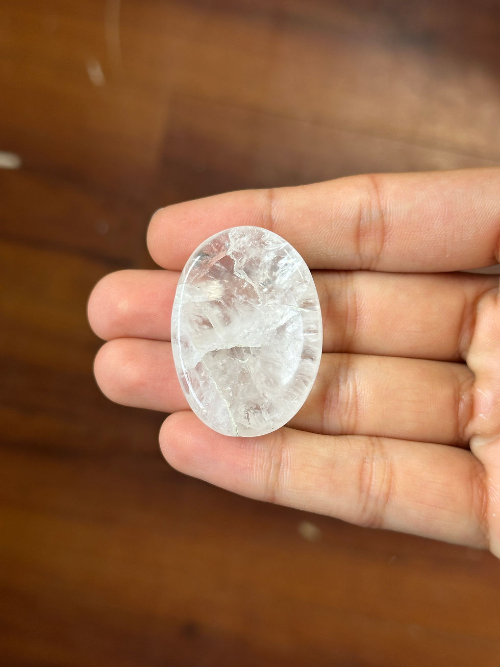 Thumbnail: Clear Quartz Worry Stone