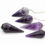 Miniaturbild: Amethyst Pendulum (Faceted and Plain)