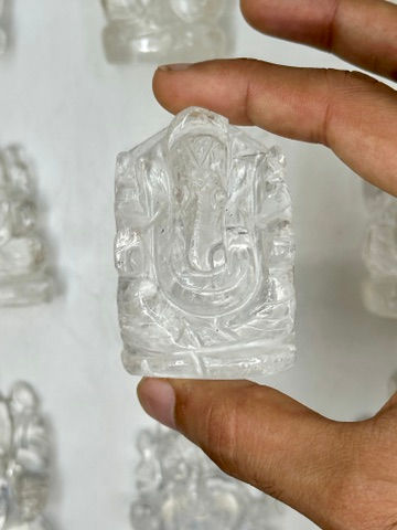 サムネイル： Clear Quartz Ganesha