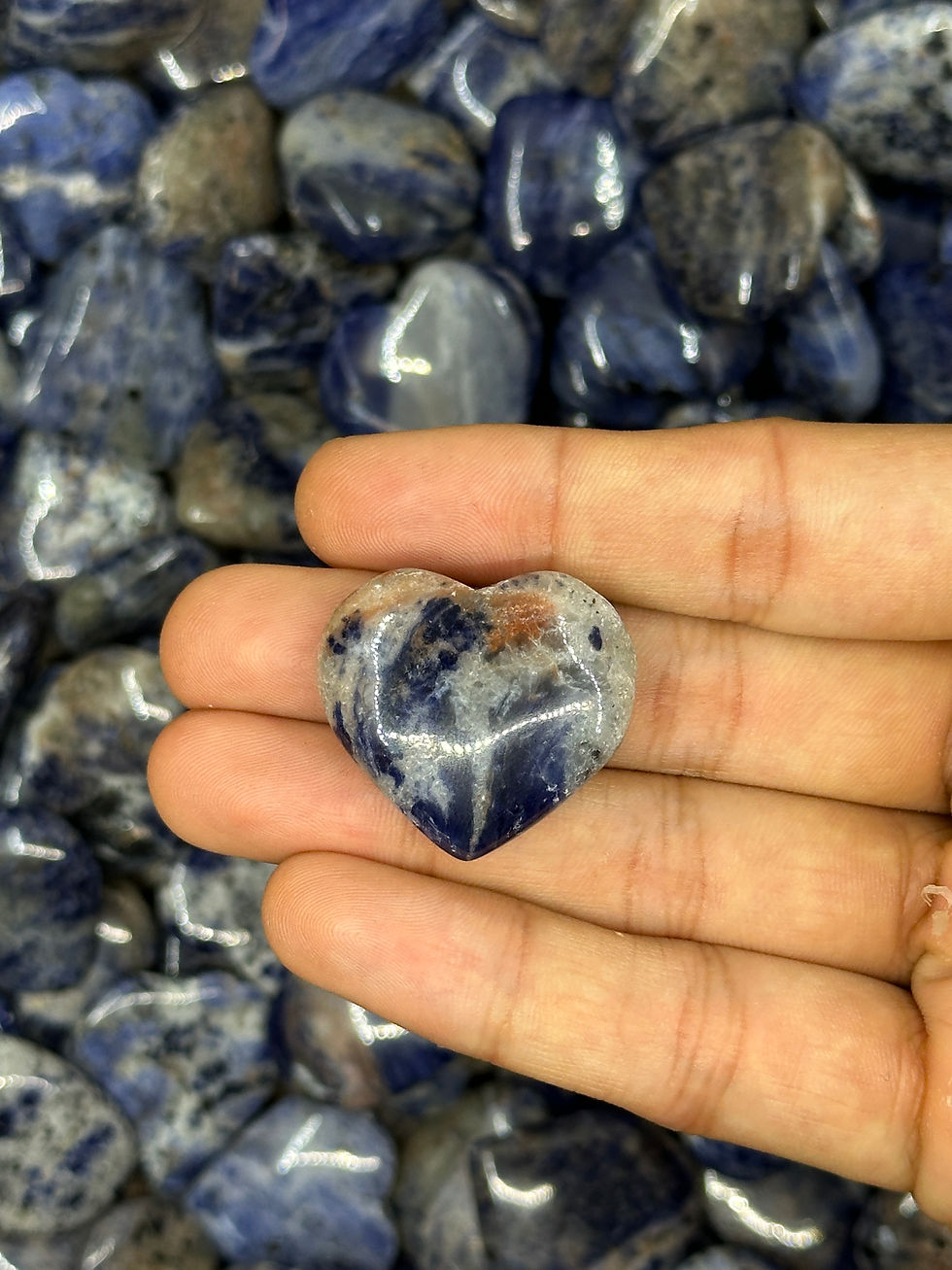 Thumbnail: Mini Sodalite Hearts