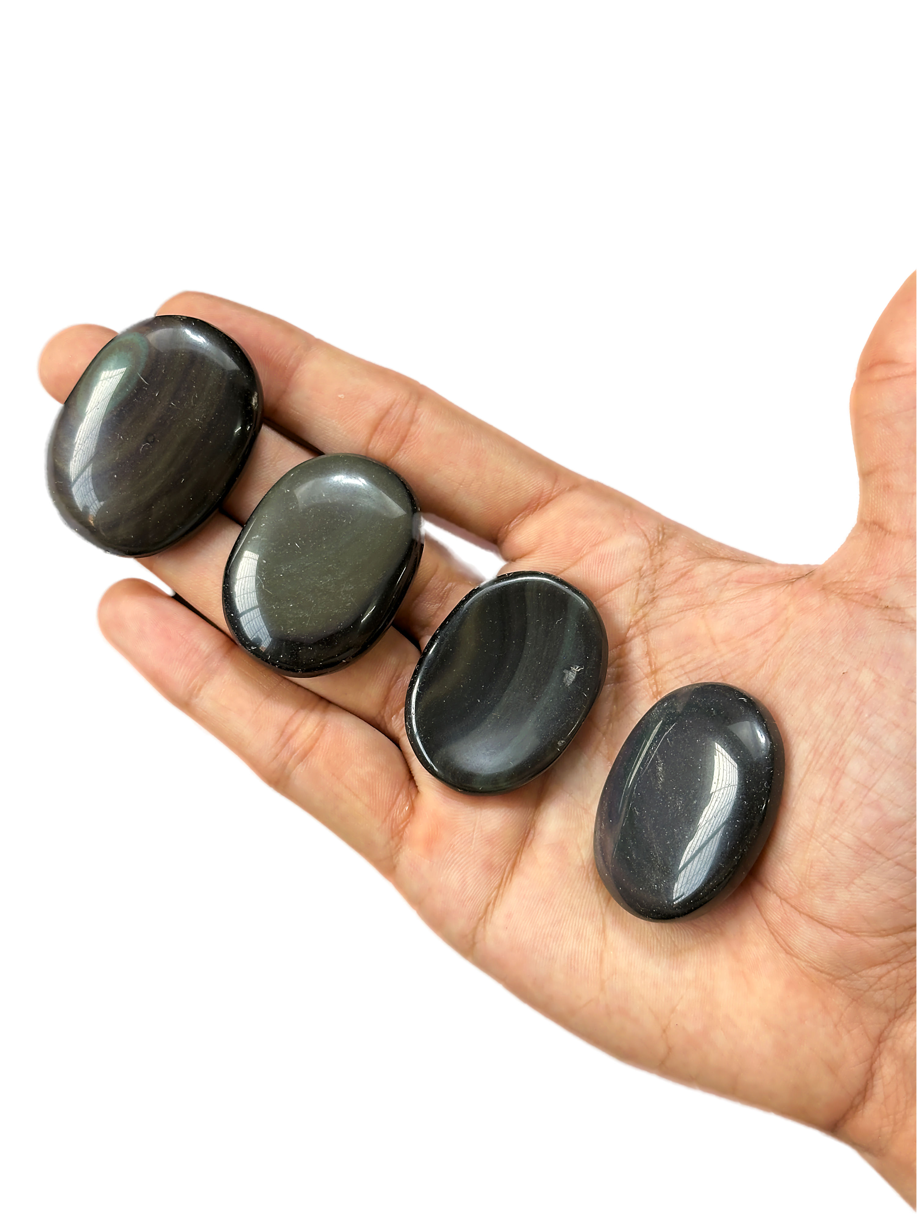 Rainbow Obsidian Worry Stones