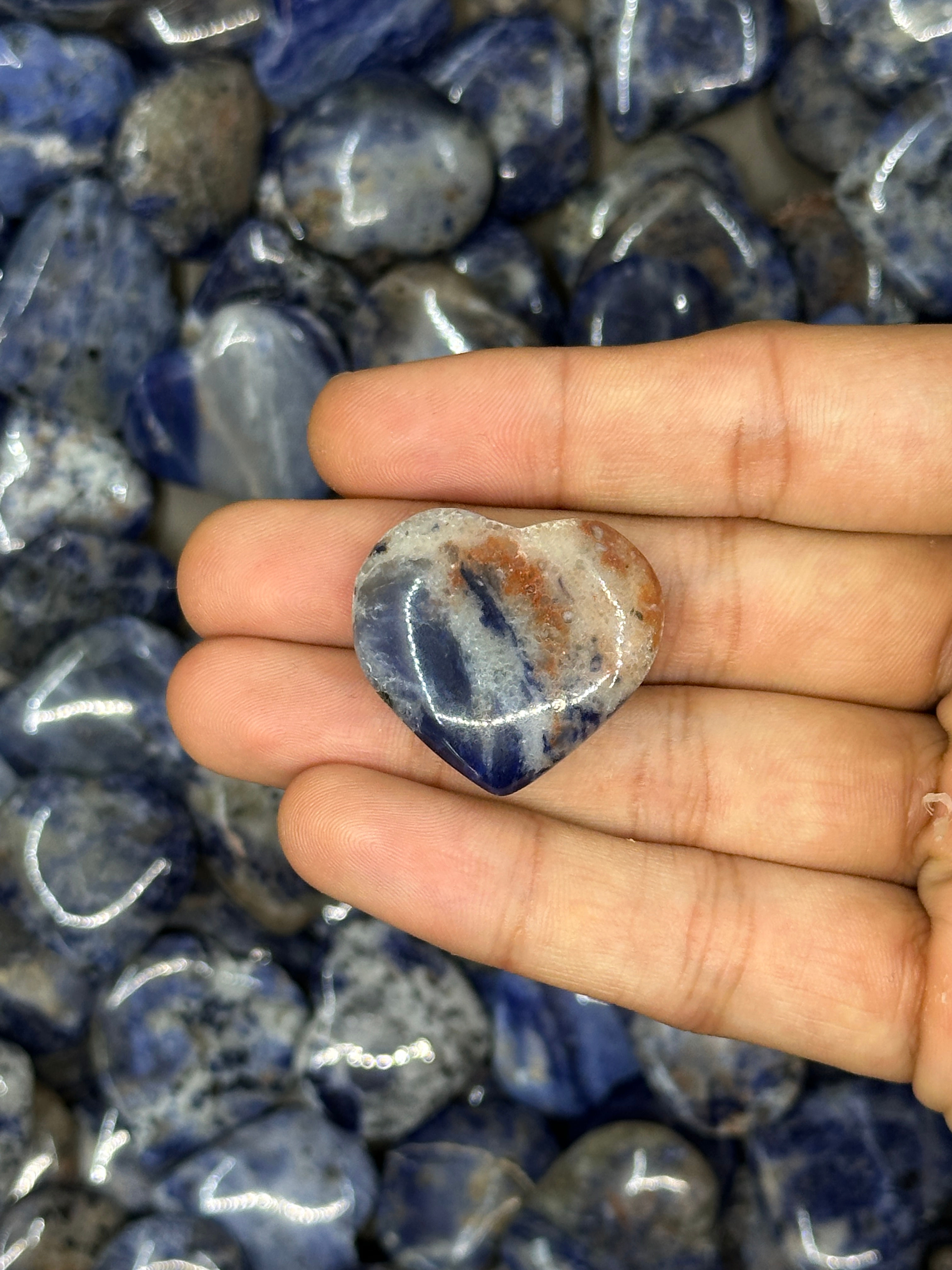 Mini Sodalite Hearts