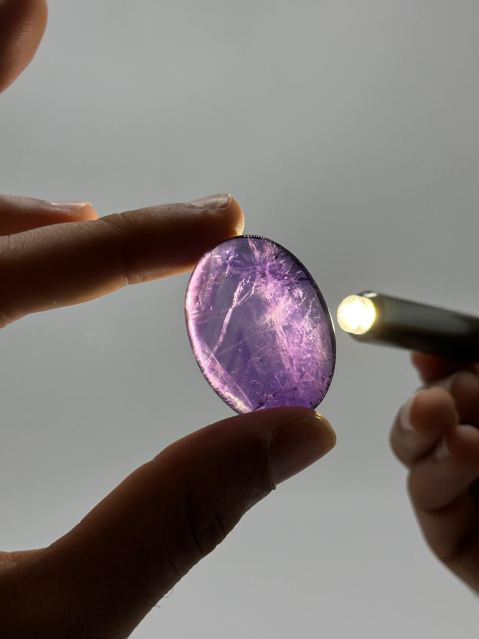 Thumbnail: Chevron Amethyst Worry Stones