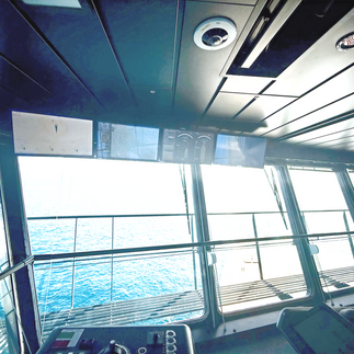 View from the bridge of the Utopia of the Seas