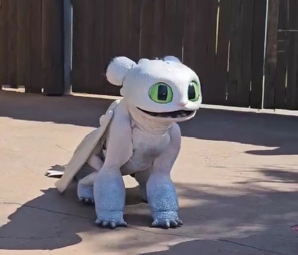 NighWhite t Light Baby Dragon at Epic univers