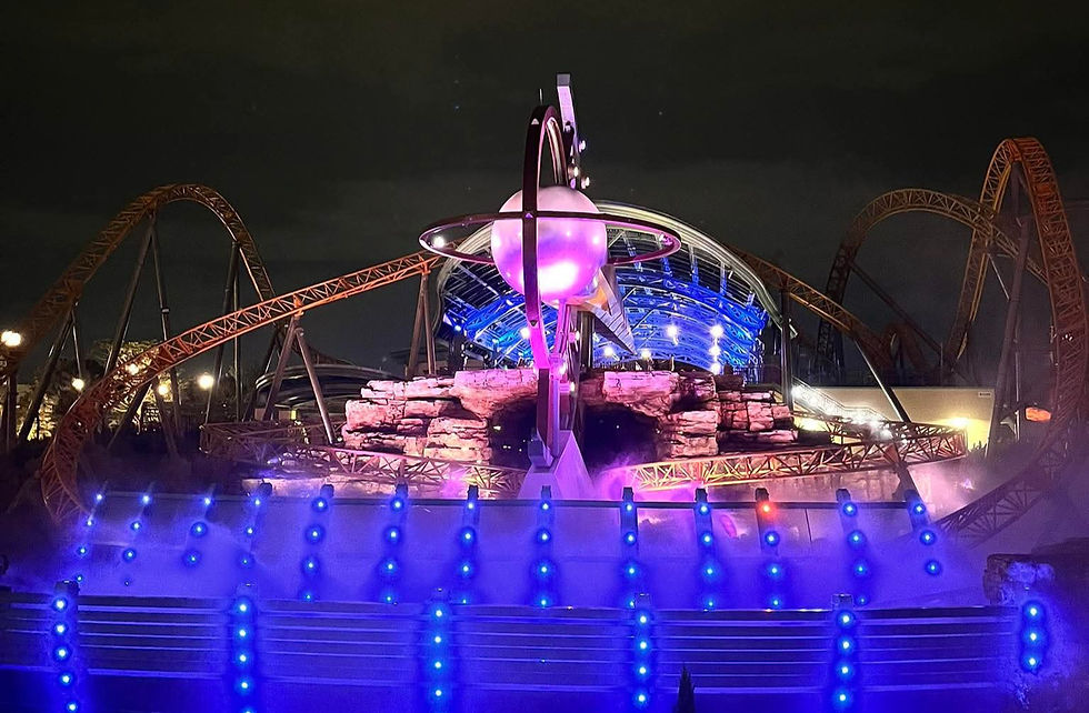 Stardust Racers at Night