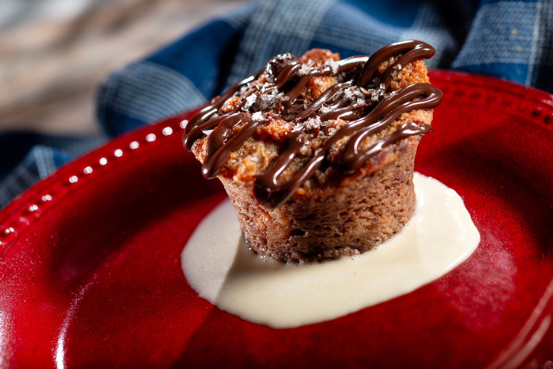 Smoked Chocolate Bread Pudding