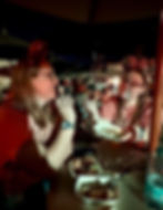 A family enjoying festival food at EPCOT