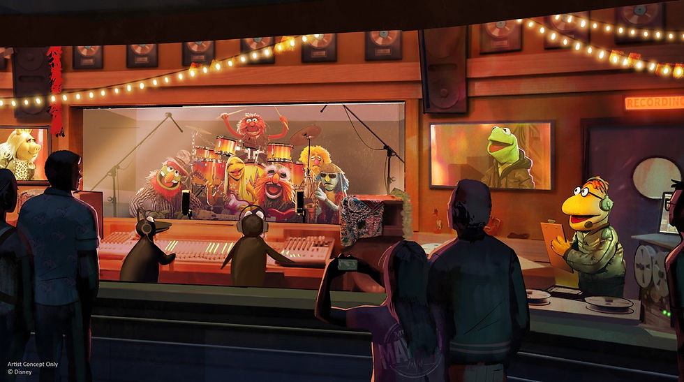 Reimagined pre-show for Rock 'n' Roller Coaster Staring the Muppets