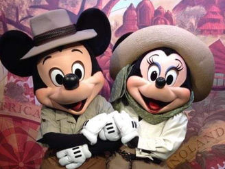 Mickie and Minnie at Animal Kingdom