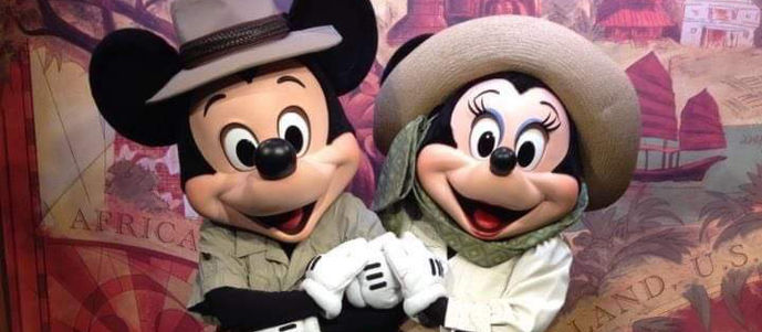 Mickie and Minnie at Animal Kingdom