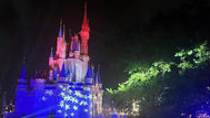 July 4th Projections on Cinderella Castle