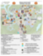 2025 Mickey’s Not-So-Scary Halloween Party map with character locations, trick-or-treat trails, parade route, dance parties, and fireworks viewing.| PPPD