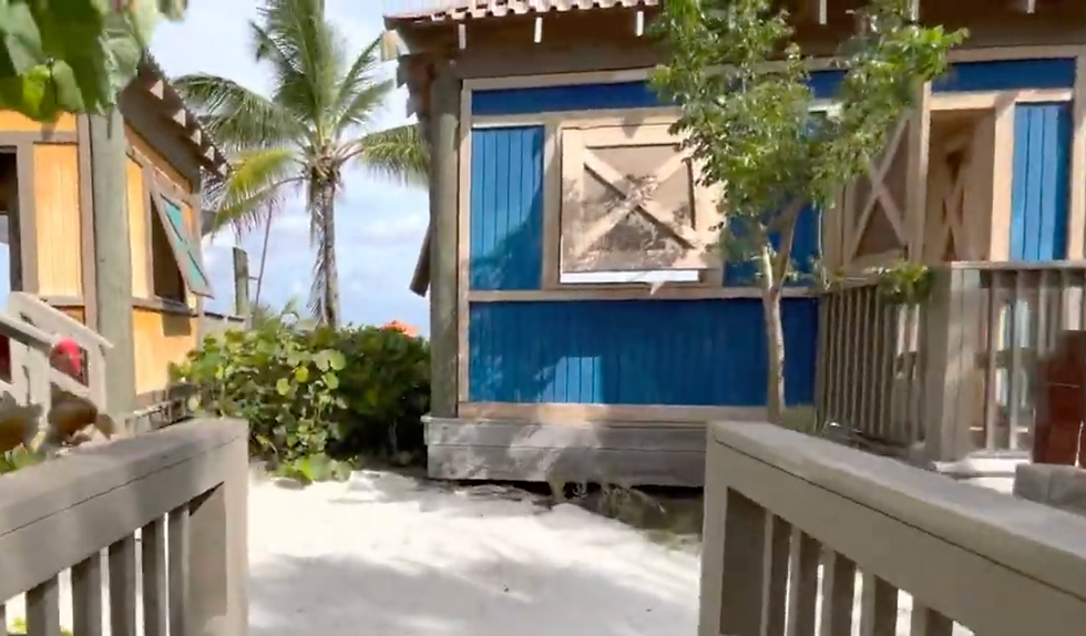 Private Cabanas near Serenity Beach on Castaway Cay