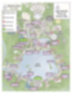 Epcot 2024 Flower and Garden Festival Map Cheat Sheet