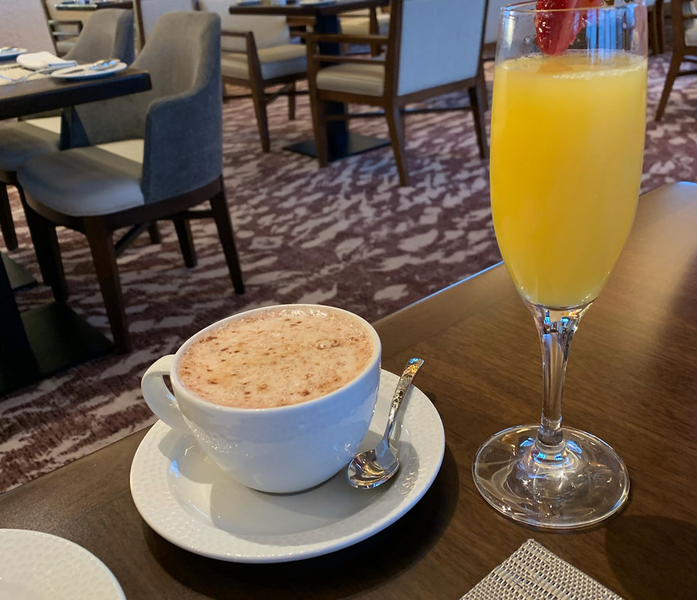 Mimosa and Coffee at Topolino's Terrace