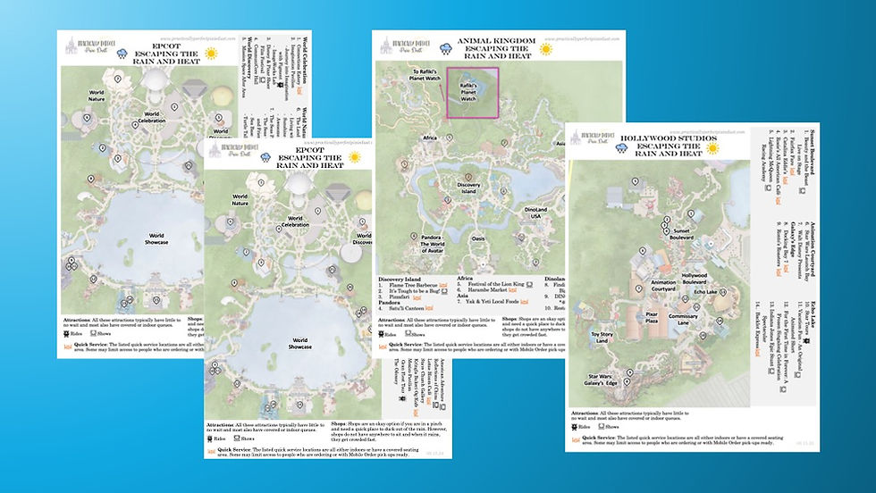 WDW Beat and Rain Park Maps Preview