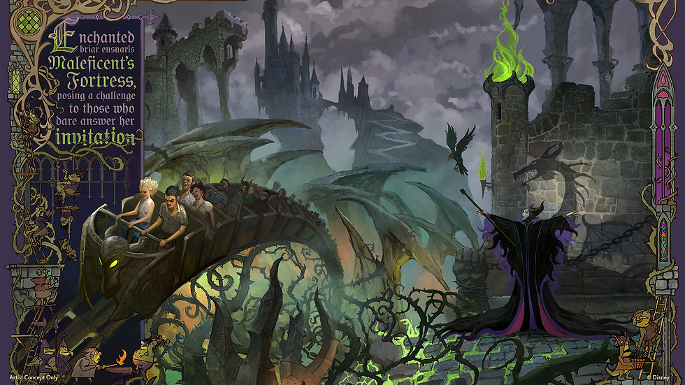Villains inspiration board. Image Credit: Disney