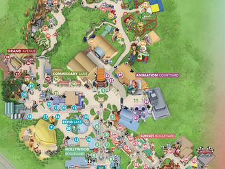 Hollywood Studios Map 2024