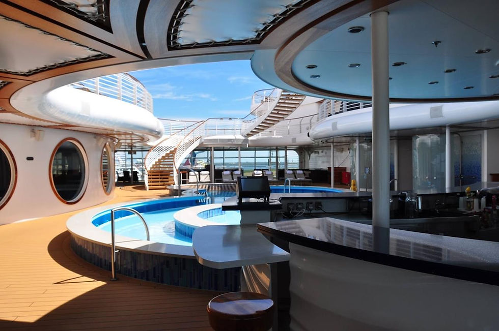 Quiet Cove adults-only pool area on Disney Cruise Line Fantasy