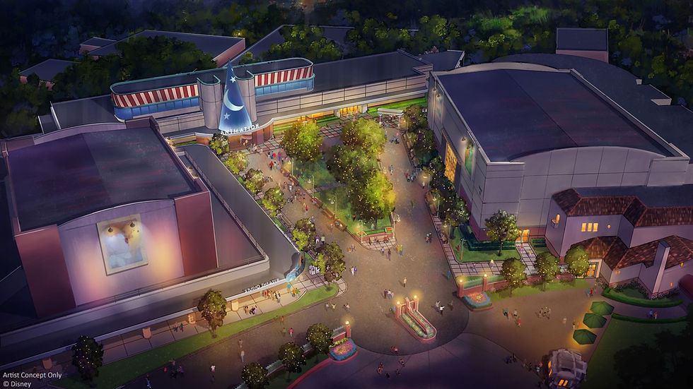 The Magic of Disney Animation concept art from above