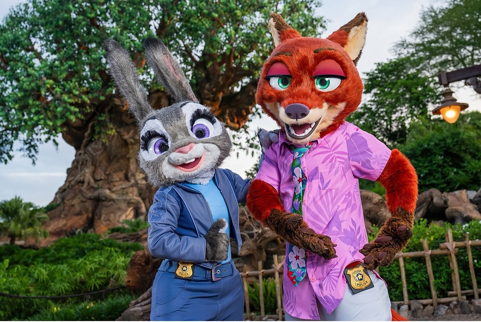 Judy Hopps and Nick Wilde new meet & greet near the Tree of Life Image Credit: Disney