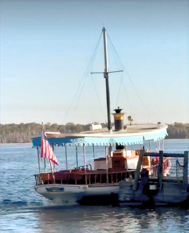 Water taxi at Disney Wilderness Lodge going to the Magic Kingdom