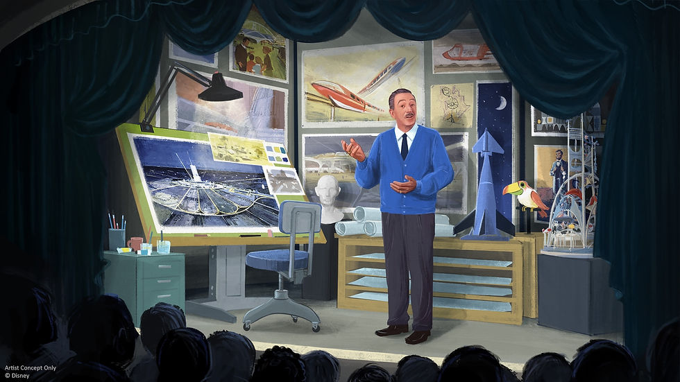 Concept Art for the new Walt Disney Animatronic in the Carousel of Progress | | Image Credit Disney