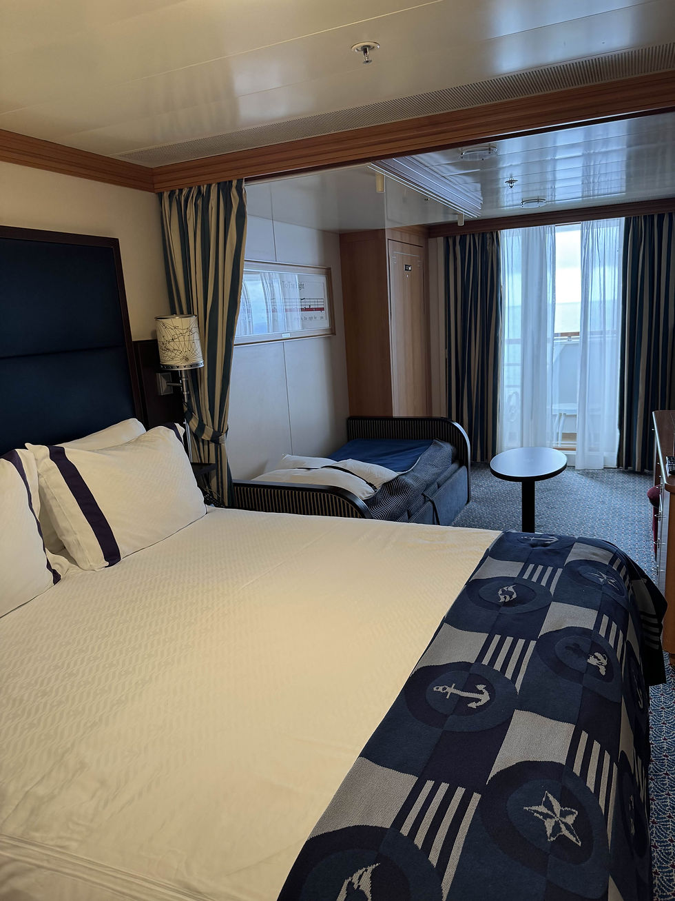 Deluxe Ocean View Stateroom with Veranda on the Disney Magic