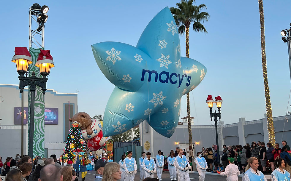 Universal Holiday Parade featuring Macy’s balloon 2025