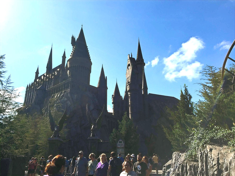 Crowds at Universal Island of Adventure Wizarding World of Harry Potter