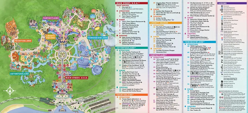 Magic Kingdom Park Map 2026