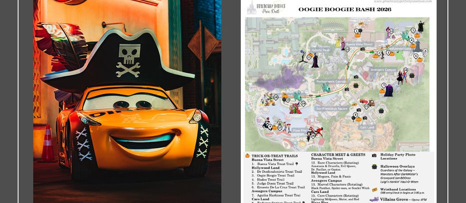Oogie Boogie Bash 2026 Map and Cheat Sheet Preview