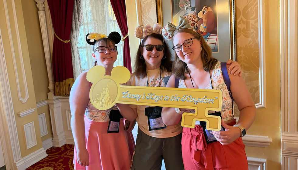 Our group at the start of Disney’s Keys to the Kingdom Tour at Magic Kingdom
