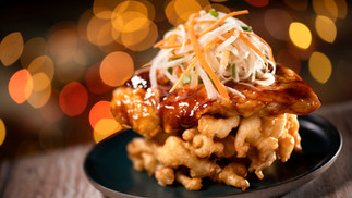 Spicy Korean Chicken Funnel Cake | Disney Jollywood Nights - Image Credit: Disney