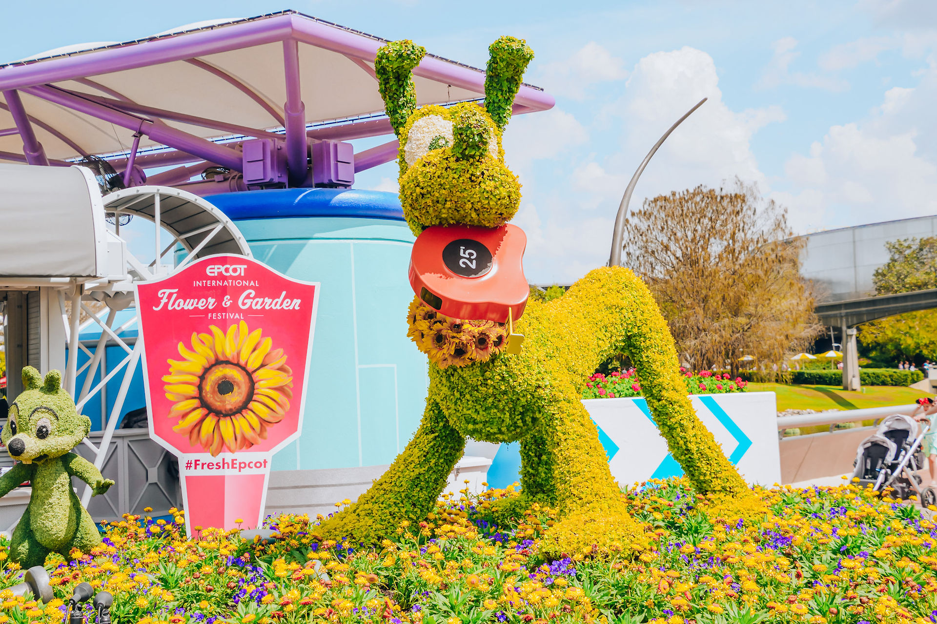 Pluto Topiary | EPCOT International Flower and Garden Festival 2026