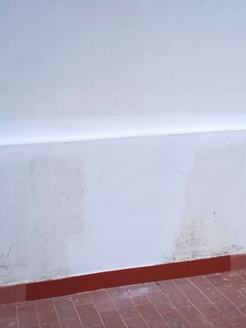 Pintura de pared de fachadas manchadas